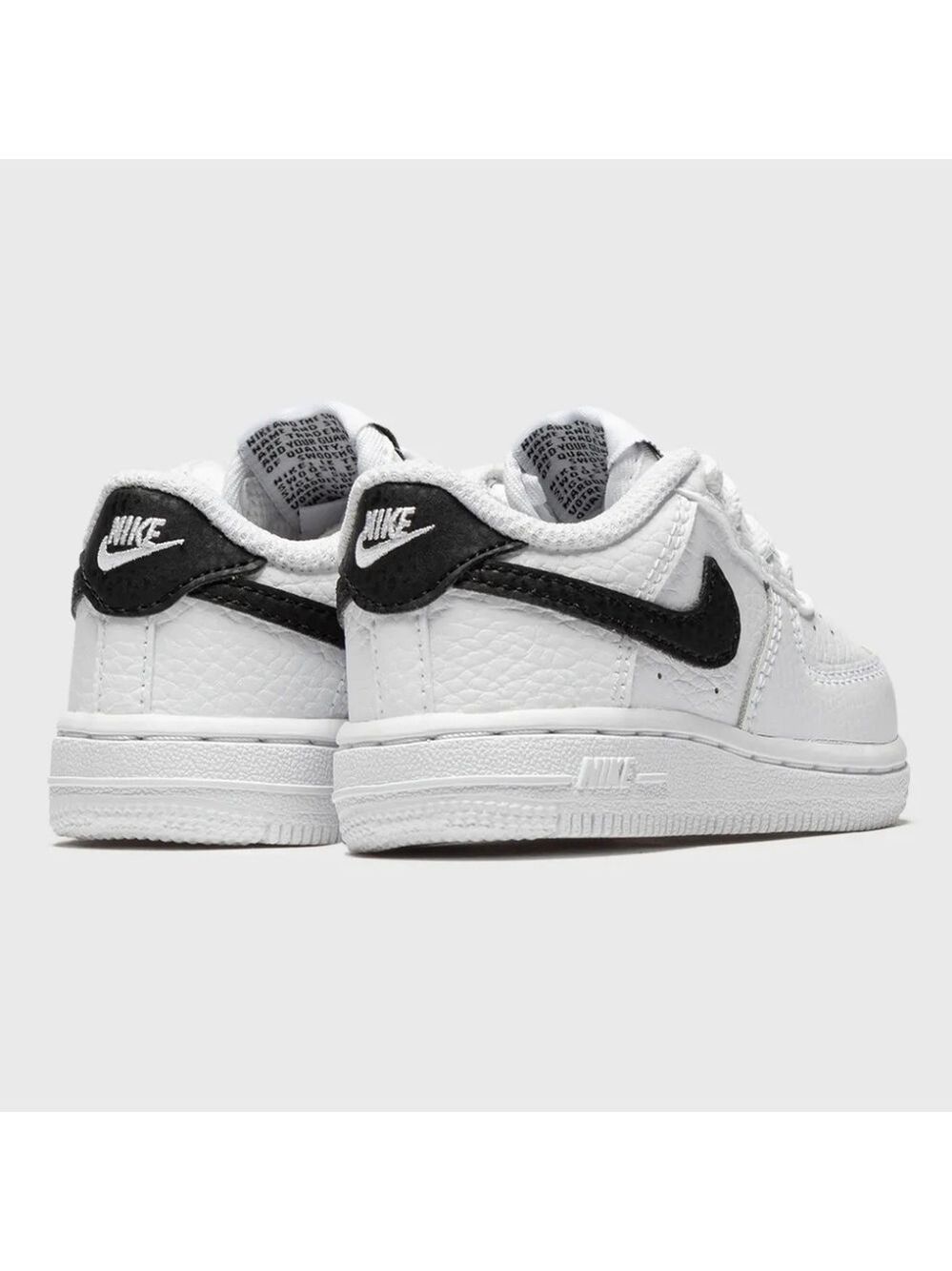 Nike Force 1 (TD) Infant Sneakers in White and Black